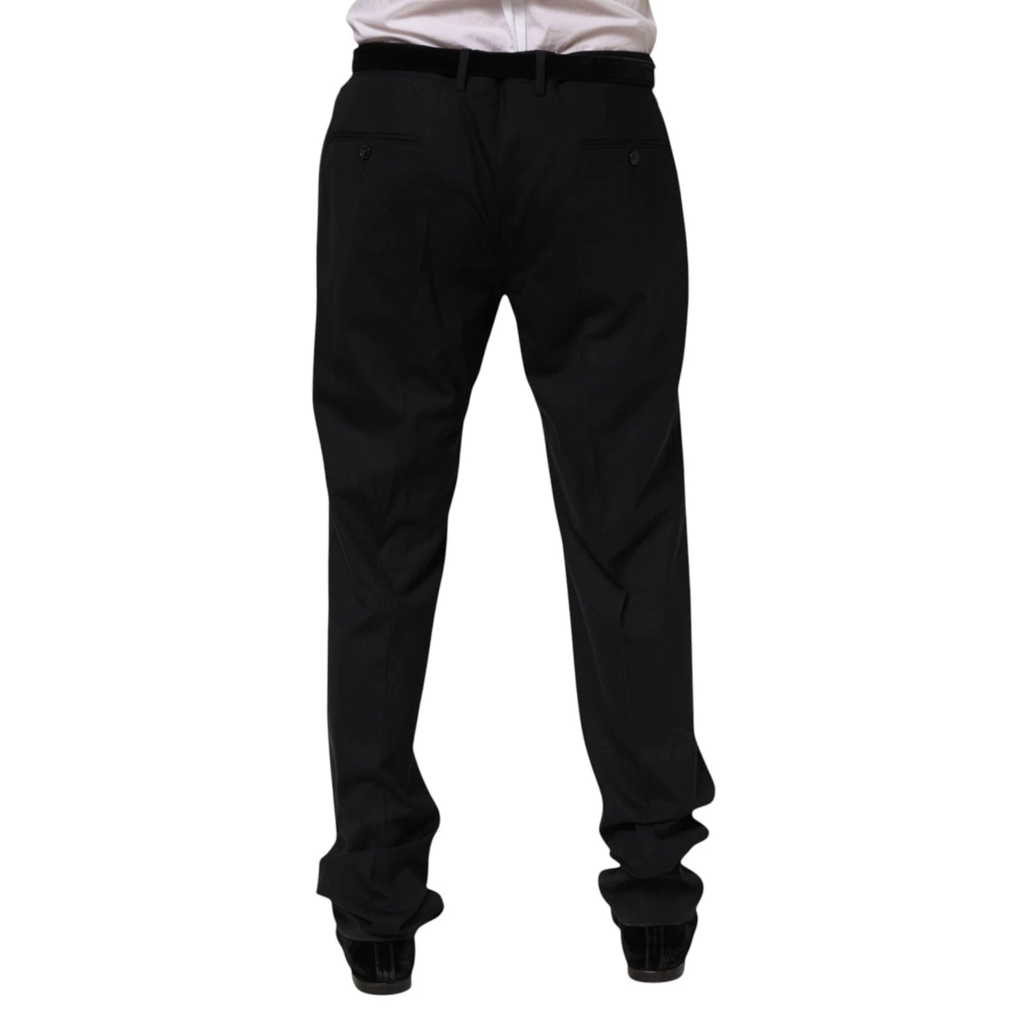 Black Wool Formal Dress Men Trousers Pants