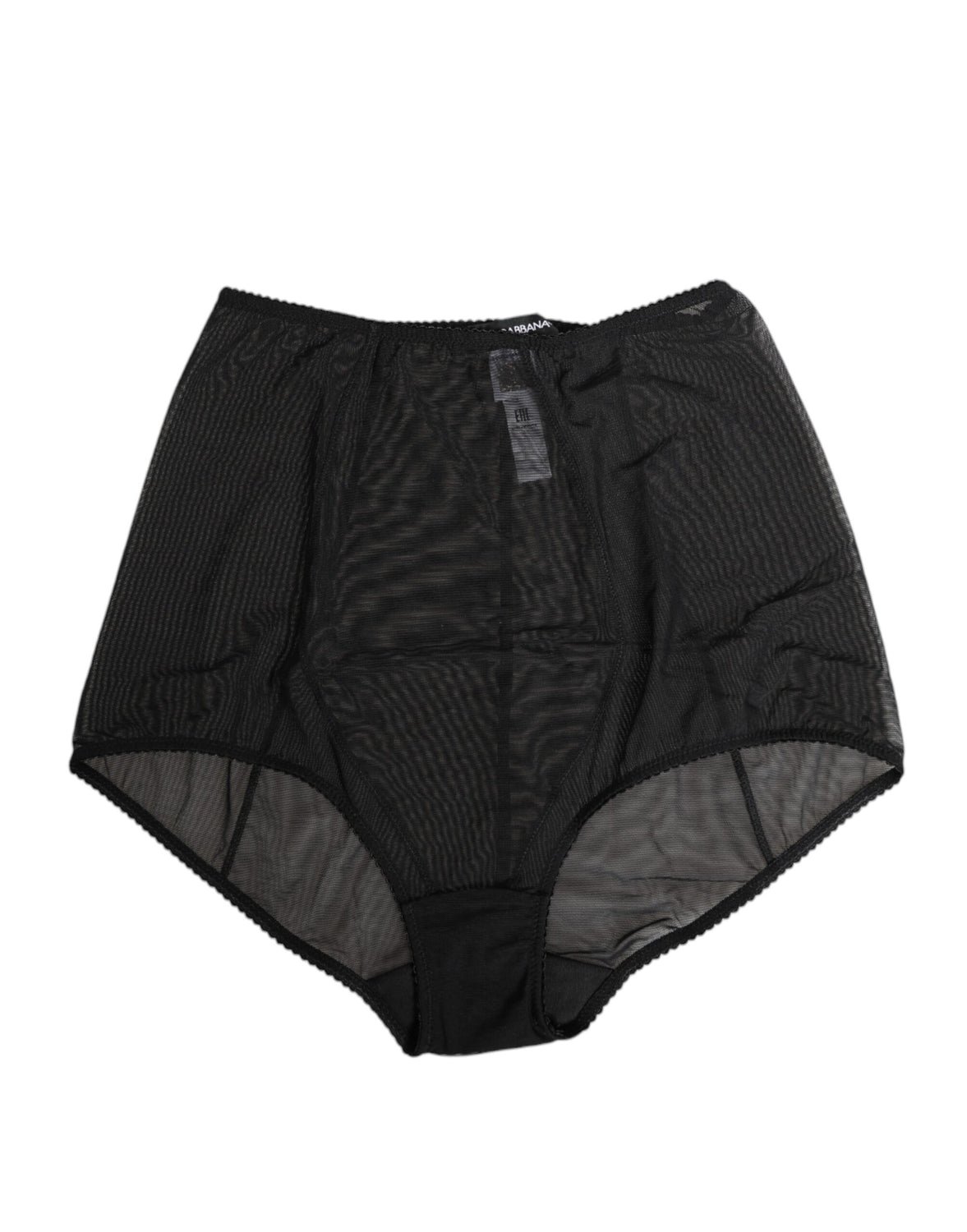 Black High Waist Mesh Sheer Shapewear Underwear