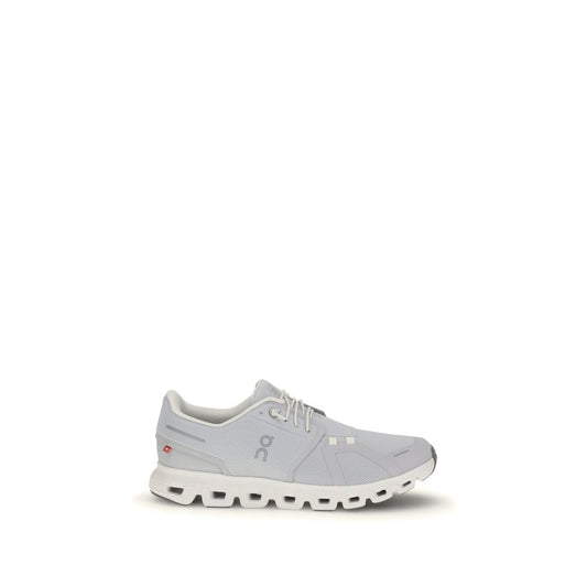 White Fabric Athletic Sneakers