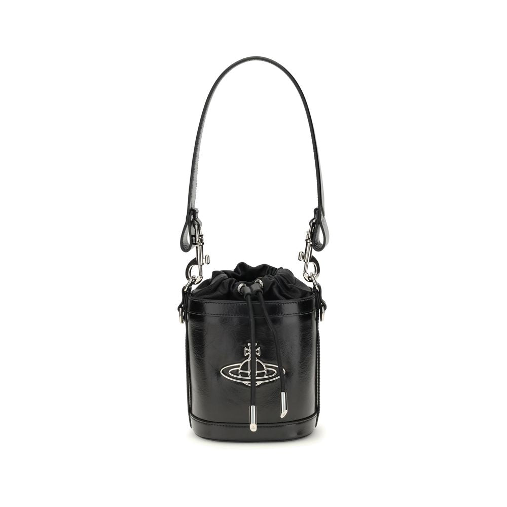 Black Calf Leather Bos Taurus Backet Bag