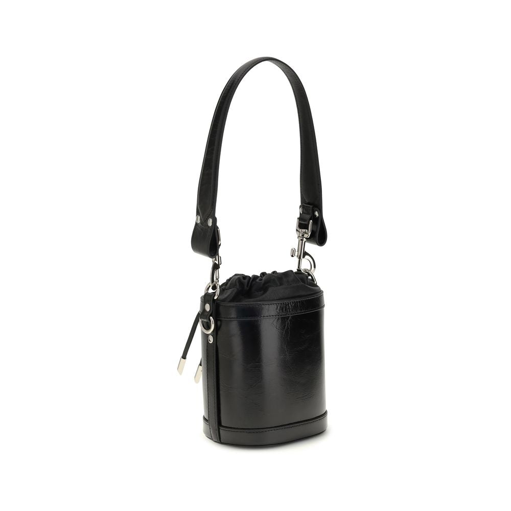 Black Calf Leather Bos Taurus Backet Bag