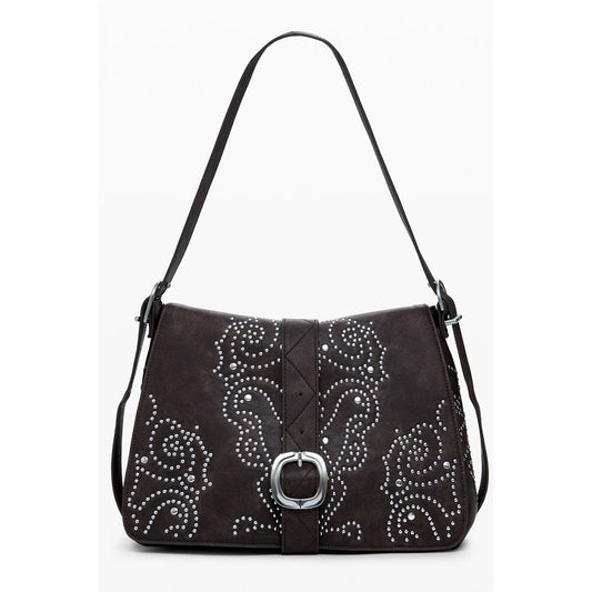 Brown Polyethylene Women Handbag