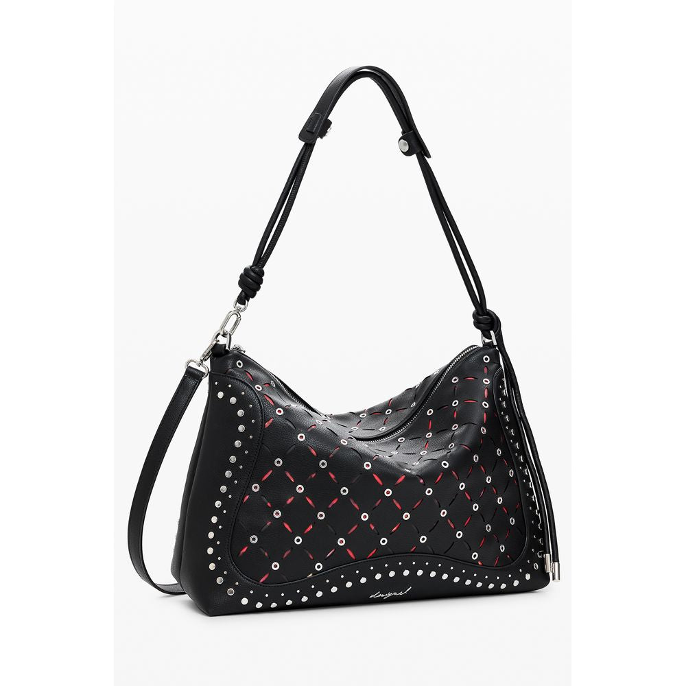 Black Polyurethane Women's Mini Bag