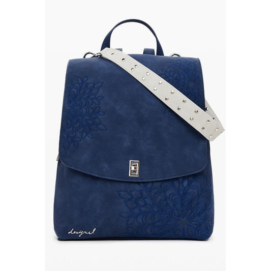 Blue Polyethylene Women Backpack
