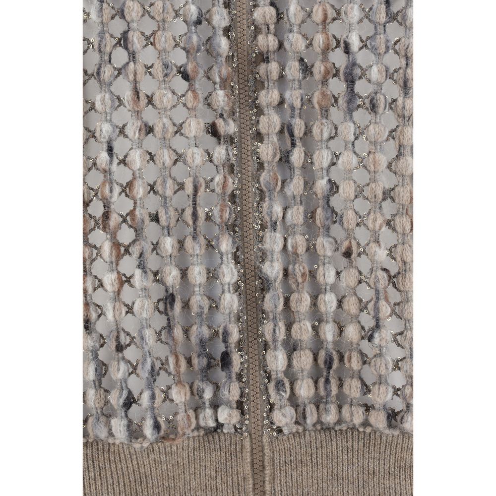 Perfored wool Cardigan