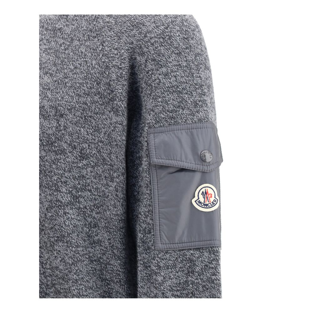 Wool mouliné and cashmere Sweater