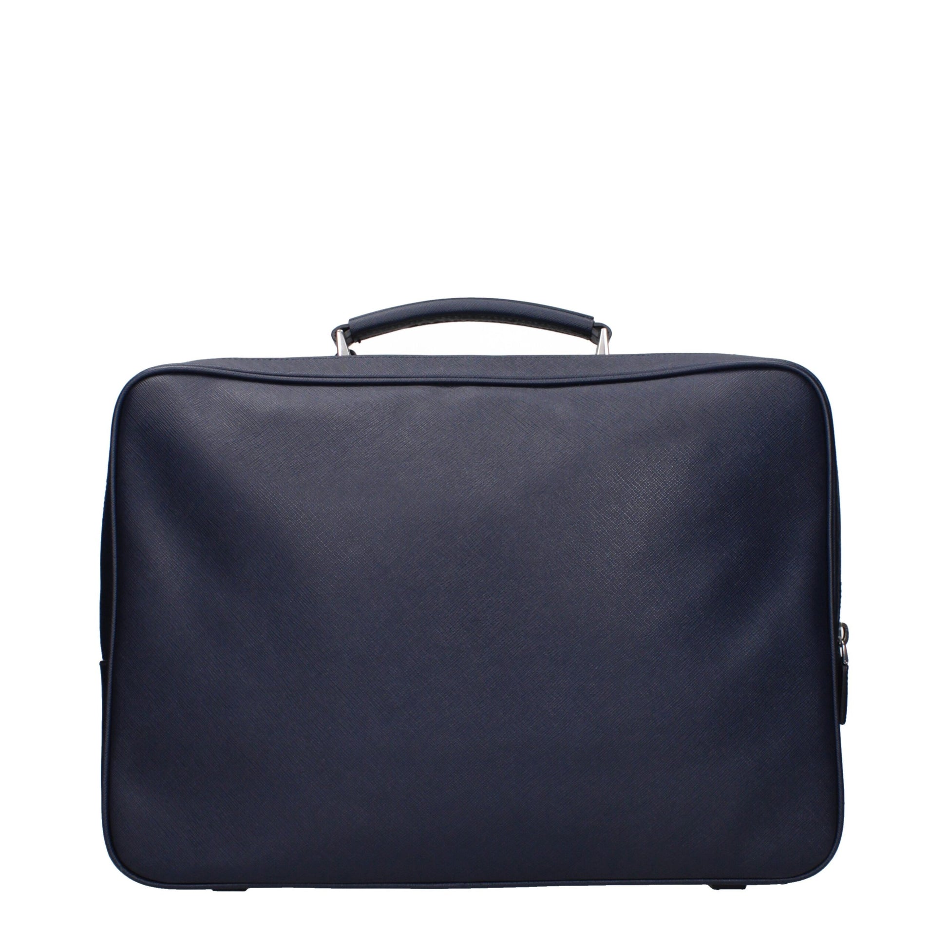 Blue Leather Luggage And Travel