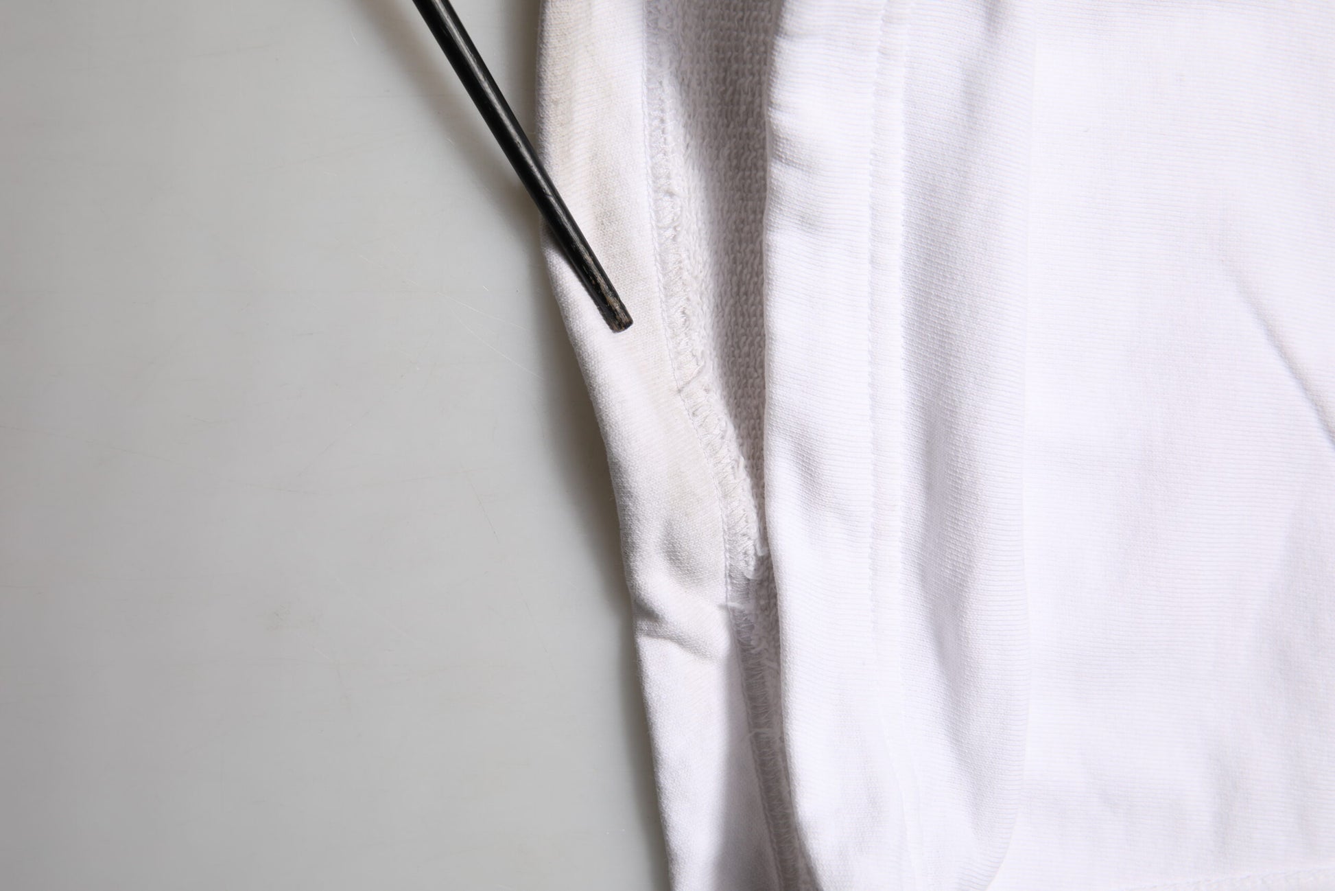 White Cotton Cargo Trousers Logo Patch Pants