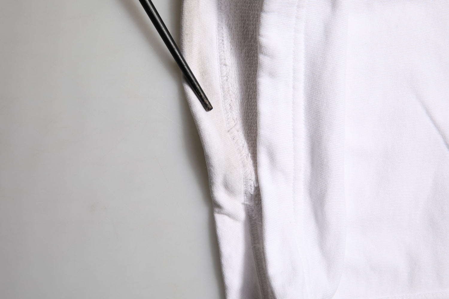 White Cotton Cargo Trousers Logo Patch Pants