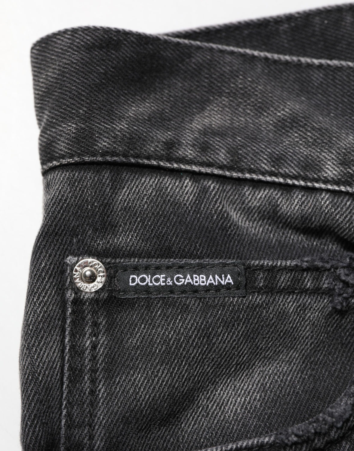 Black Marbled Effect Straight Men Denim Jeans
