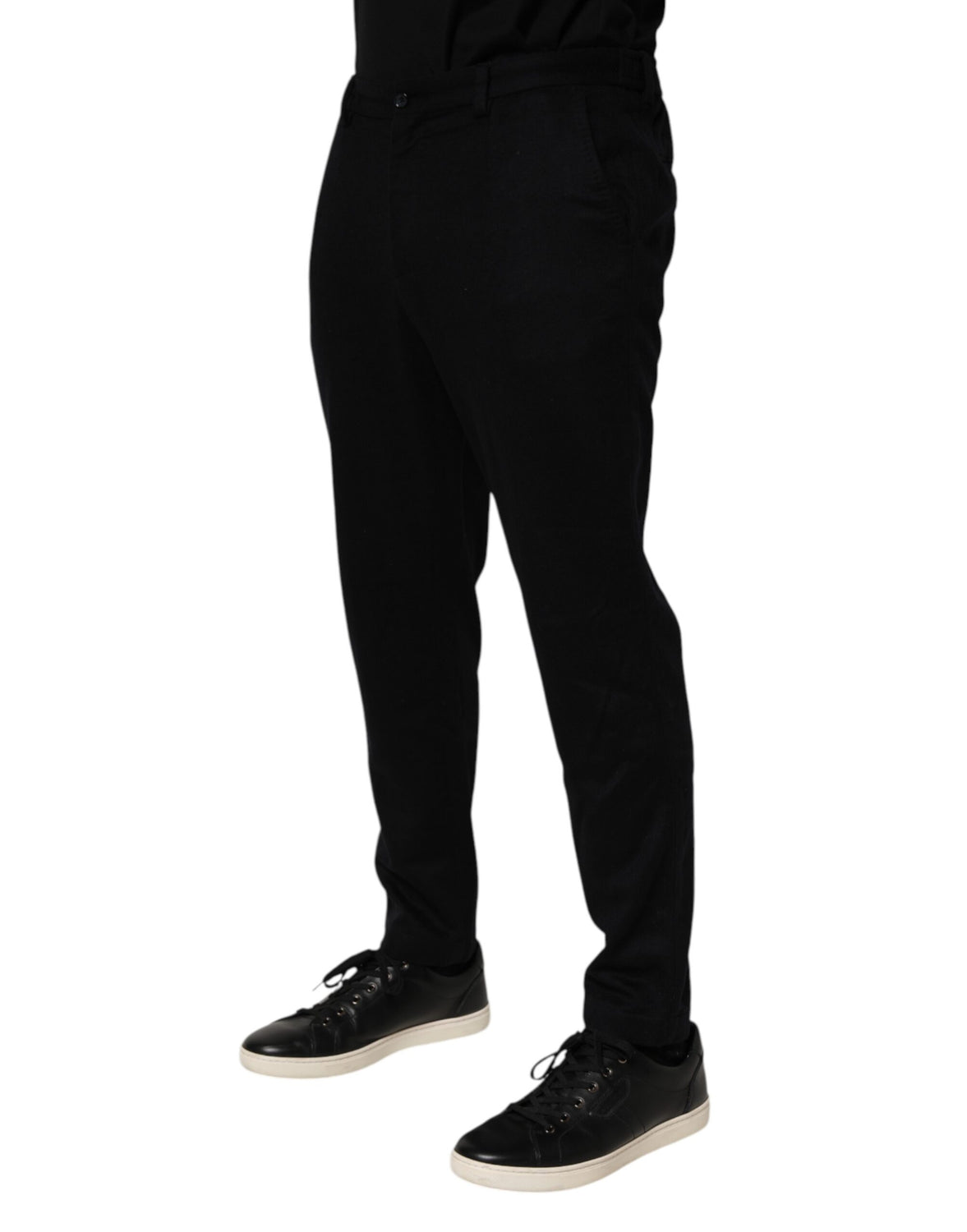 Black Cashmere Dress Formal Men Trouser Pants