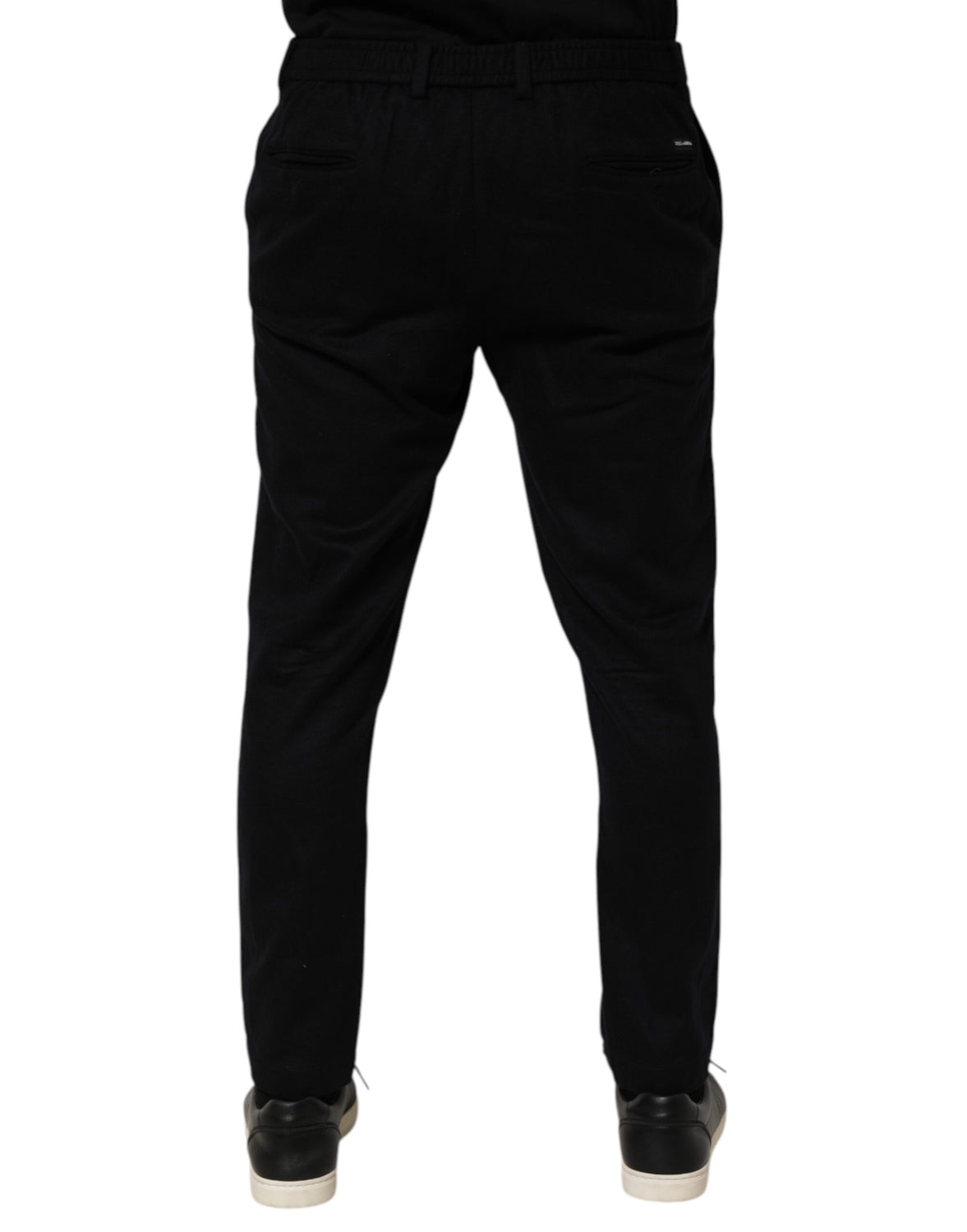 Black Cashmere Dress Formal Men Trouser Pants