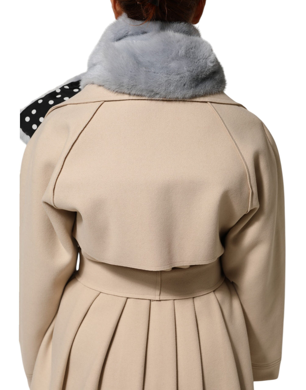 Powder Blue Mink Fur Neck Warmer Scarf