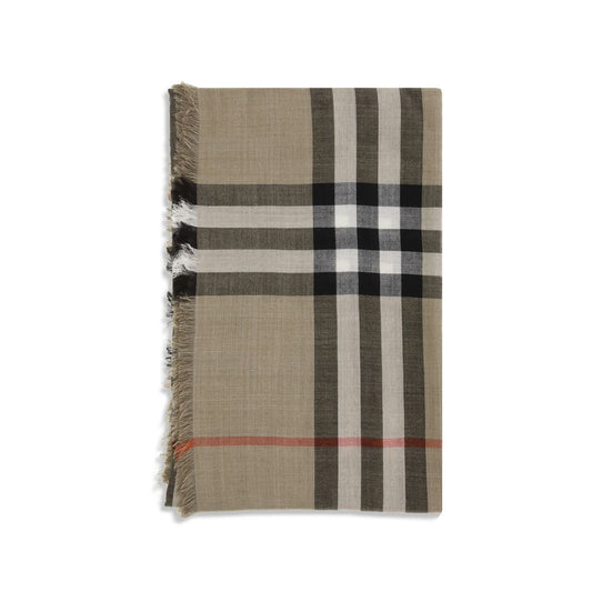 Beige Wool Scarf