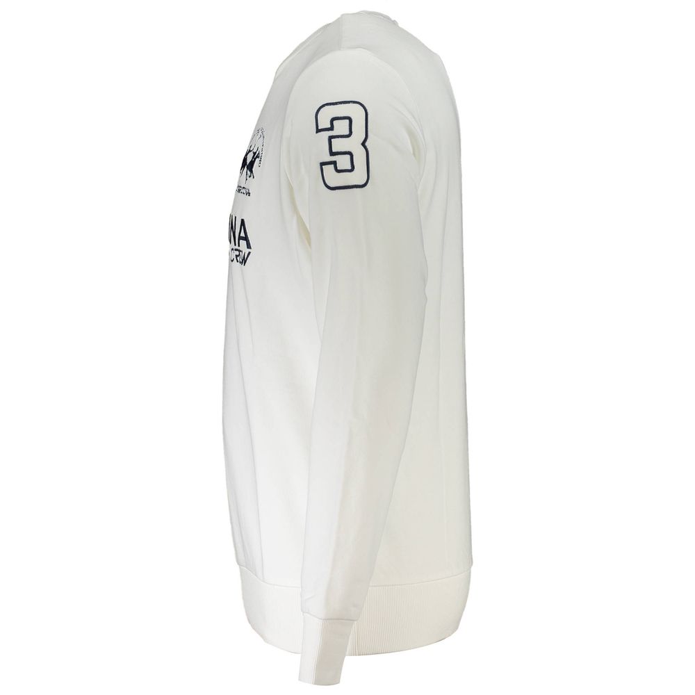 White Cotton Men's Sweater