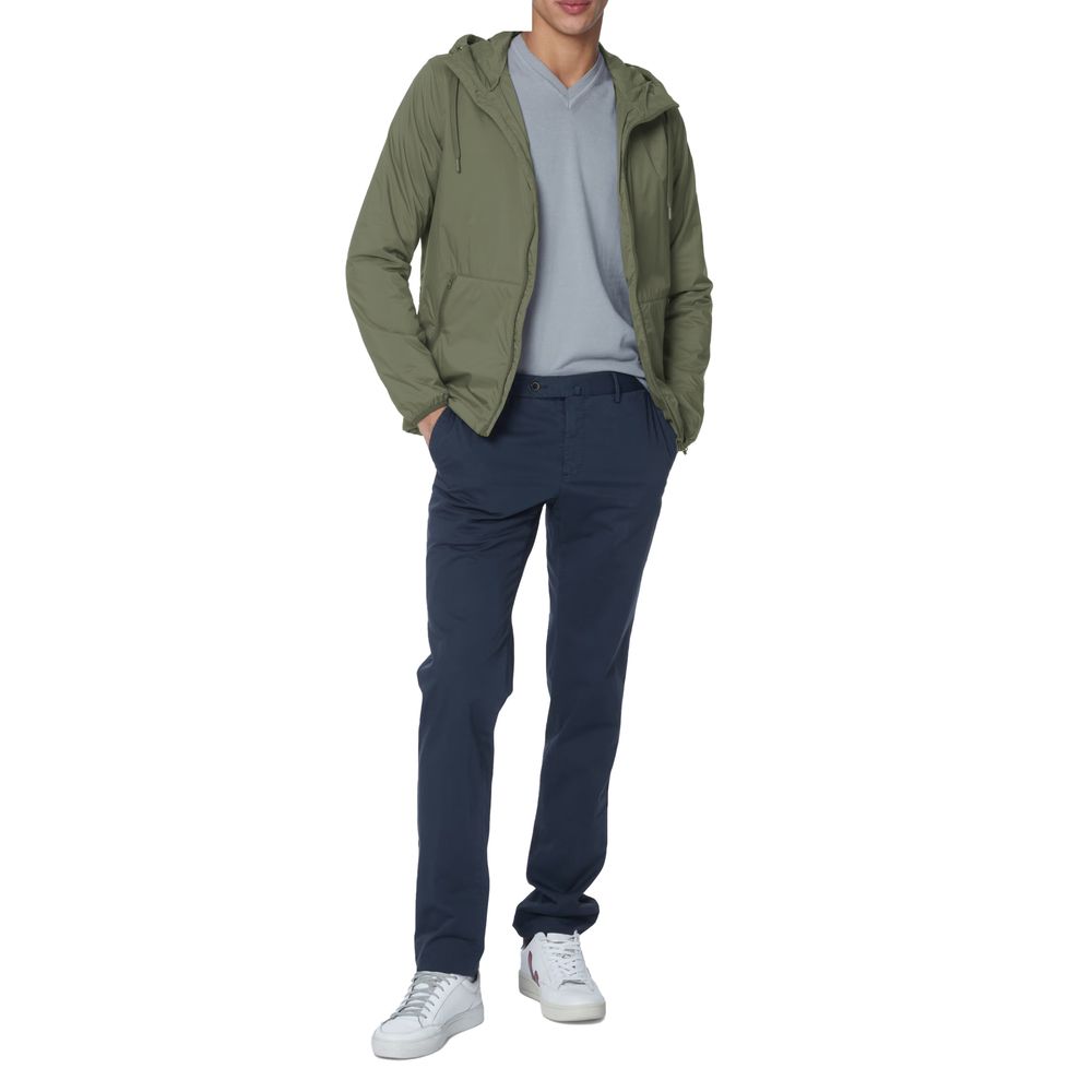 Green Polyamide Men Jacket