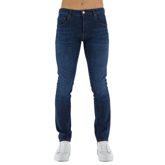 Blue Cotton Men's Jeans
