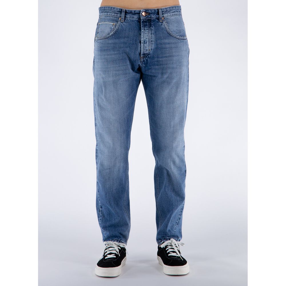Blue Cotton Men Jeans