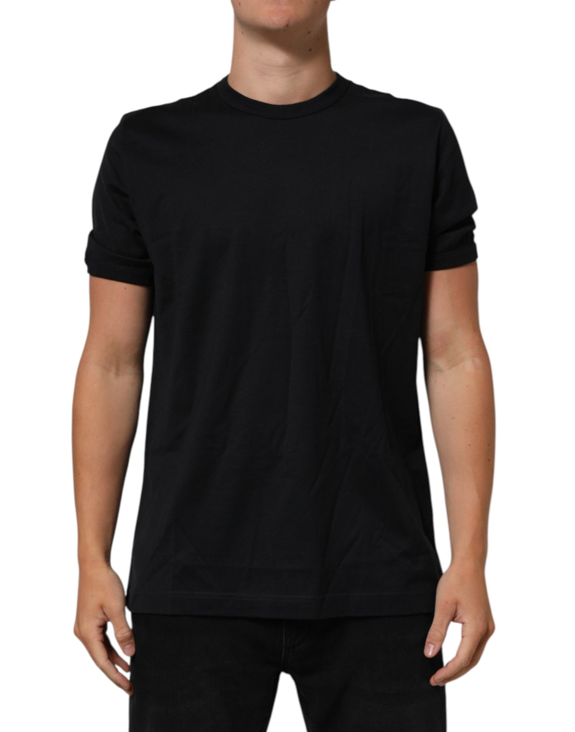 Black Goodluck 2018 Cotton Crew Neck T-shirt