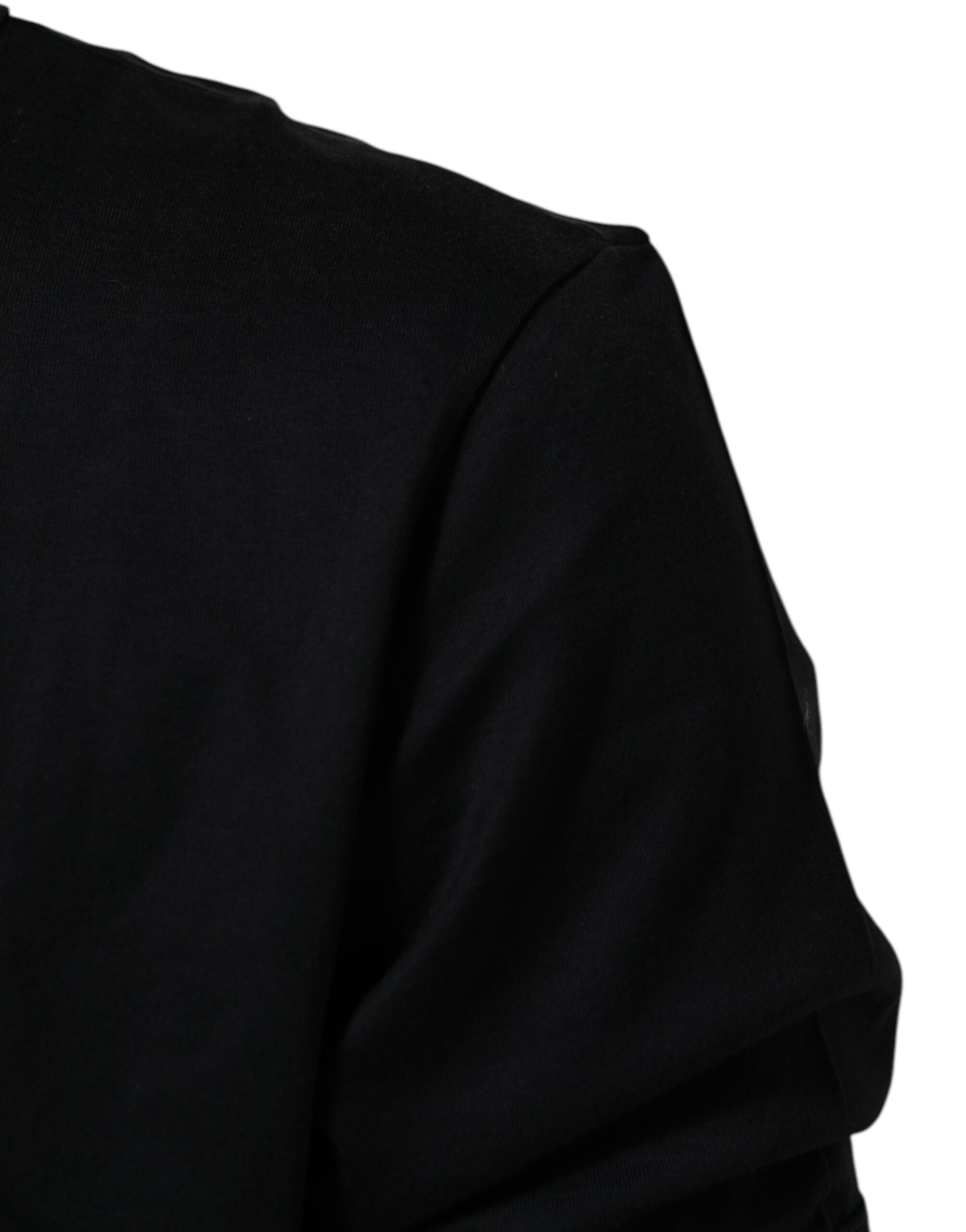 Black Goodluck 2018 Cotton Crew Neck T-shirt