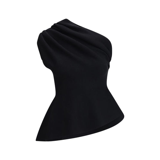 Black Merino Wool Top