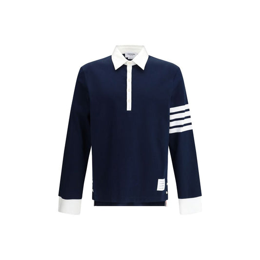 Cotton Polo shirt with white collar and cuffs