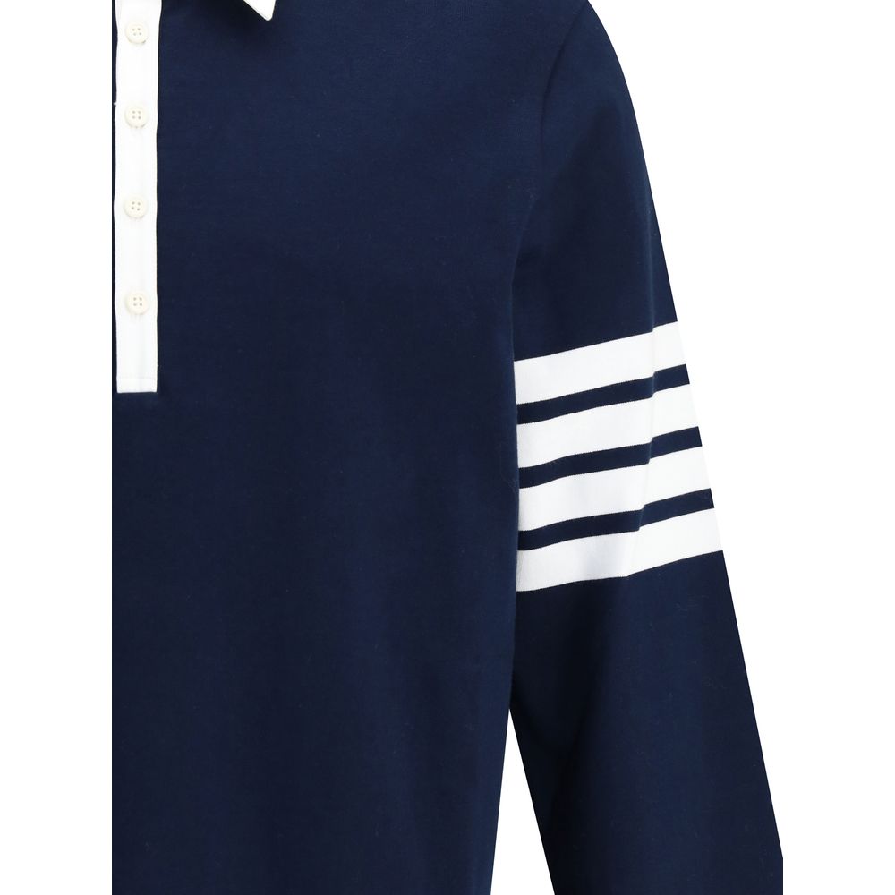 Cotton Polo shirt with white collar and cuffs