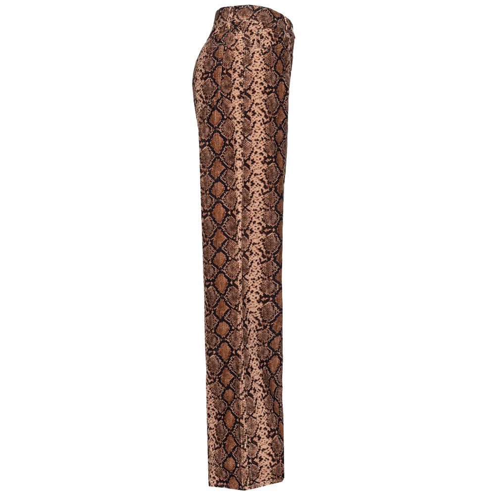 Brown Cotton Women's Corduroy Pant