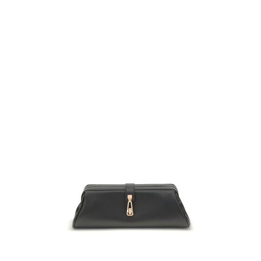 Black Calf Leather Bos Taurus Clutch Bag