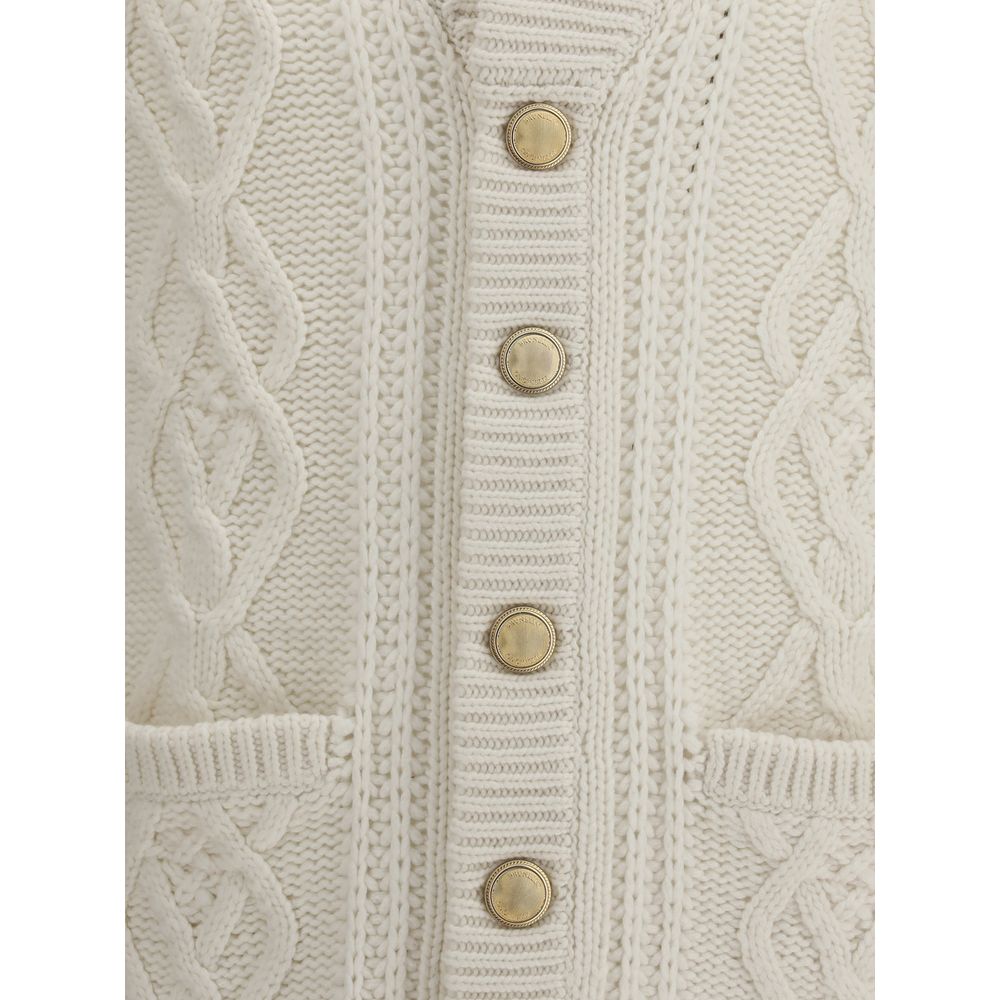 White Cashmere Cardigan