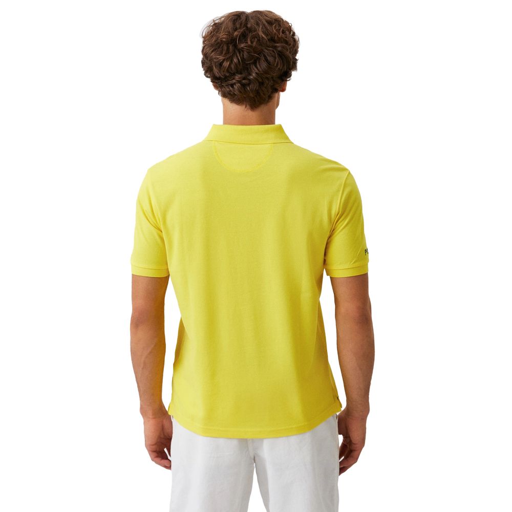 Yellow Cotton Polo Shirt