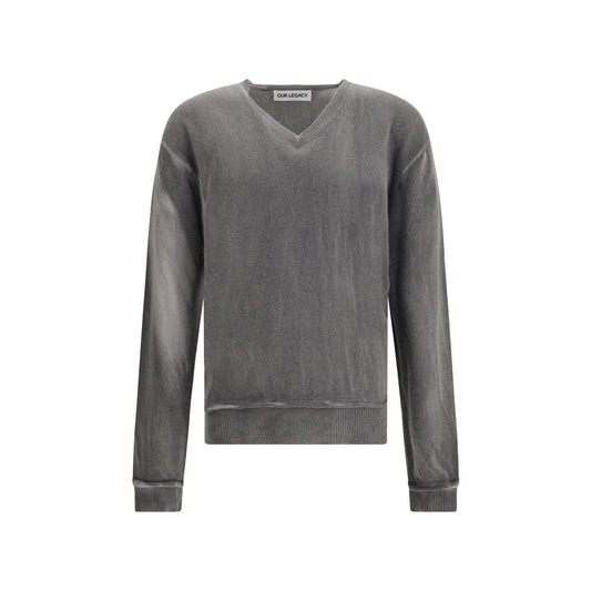 Gray Linen Sweatshirt