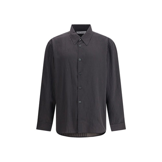 Gray Viscose Pattern Shirt