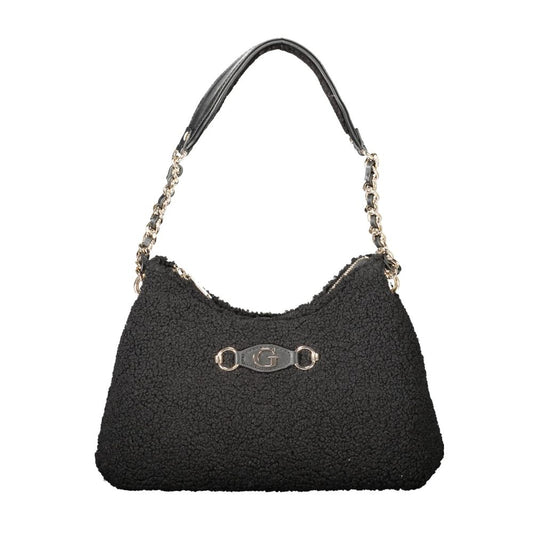 Black Polyester Handbag