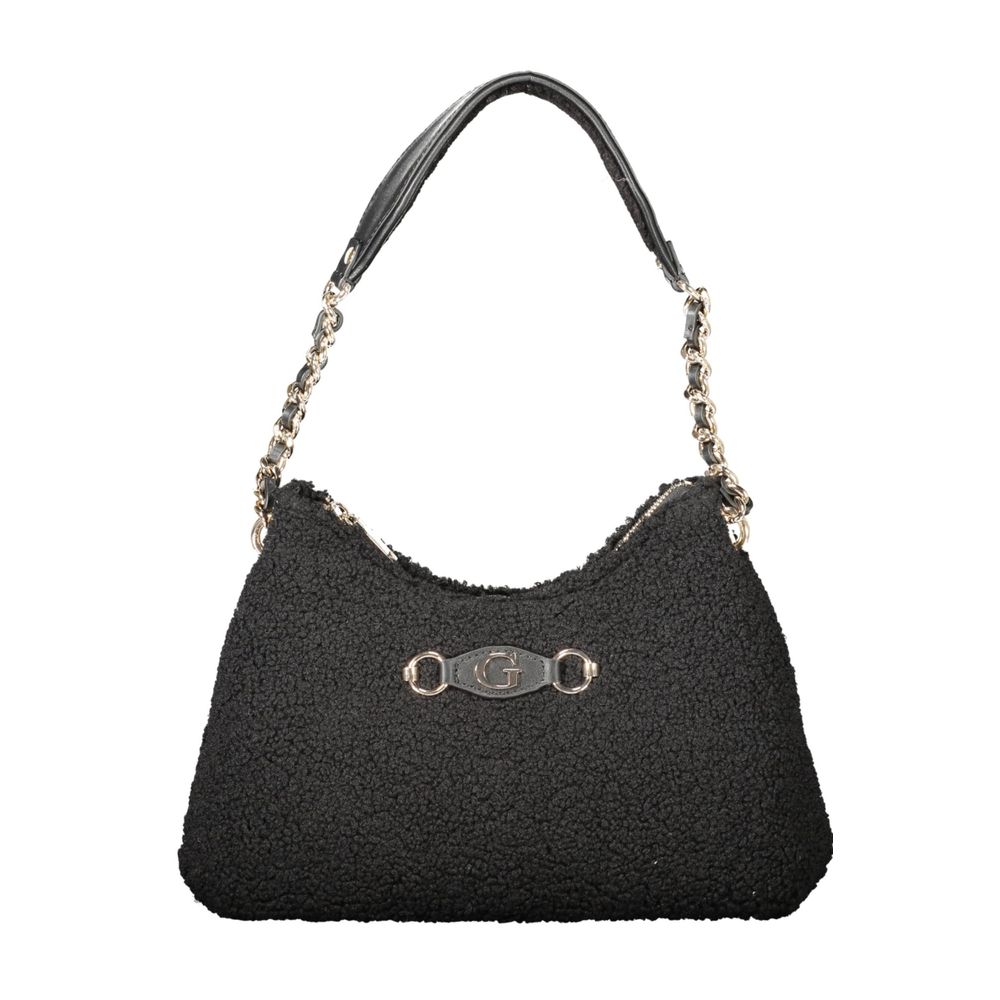 Black Polyester Handbag
