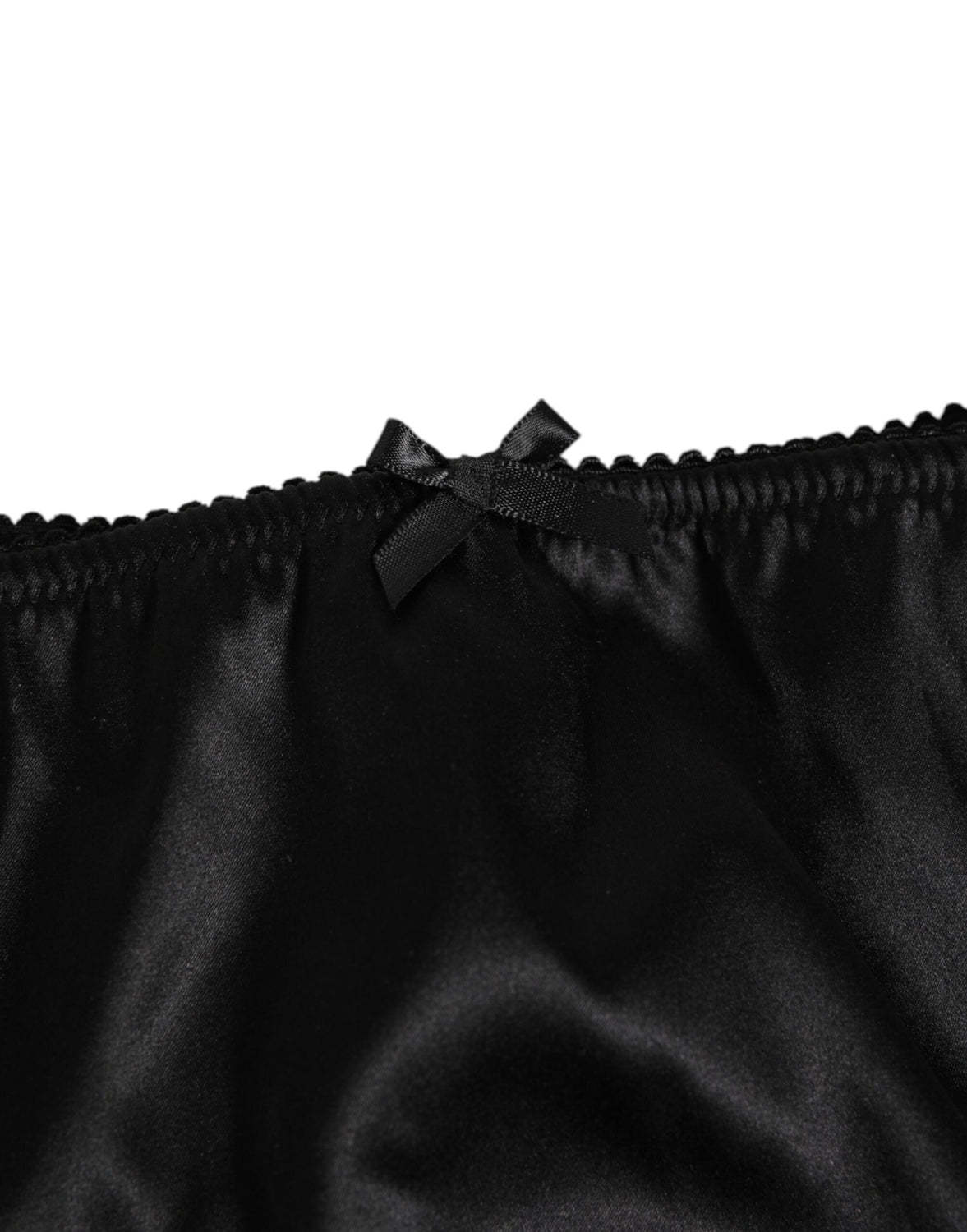Black Silk Floral Lace Mid Waist Panty Underwear