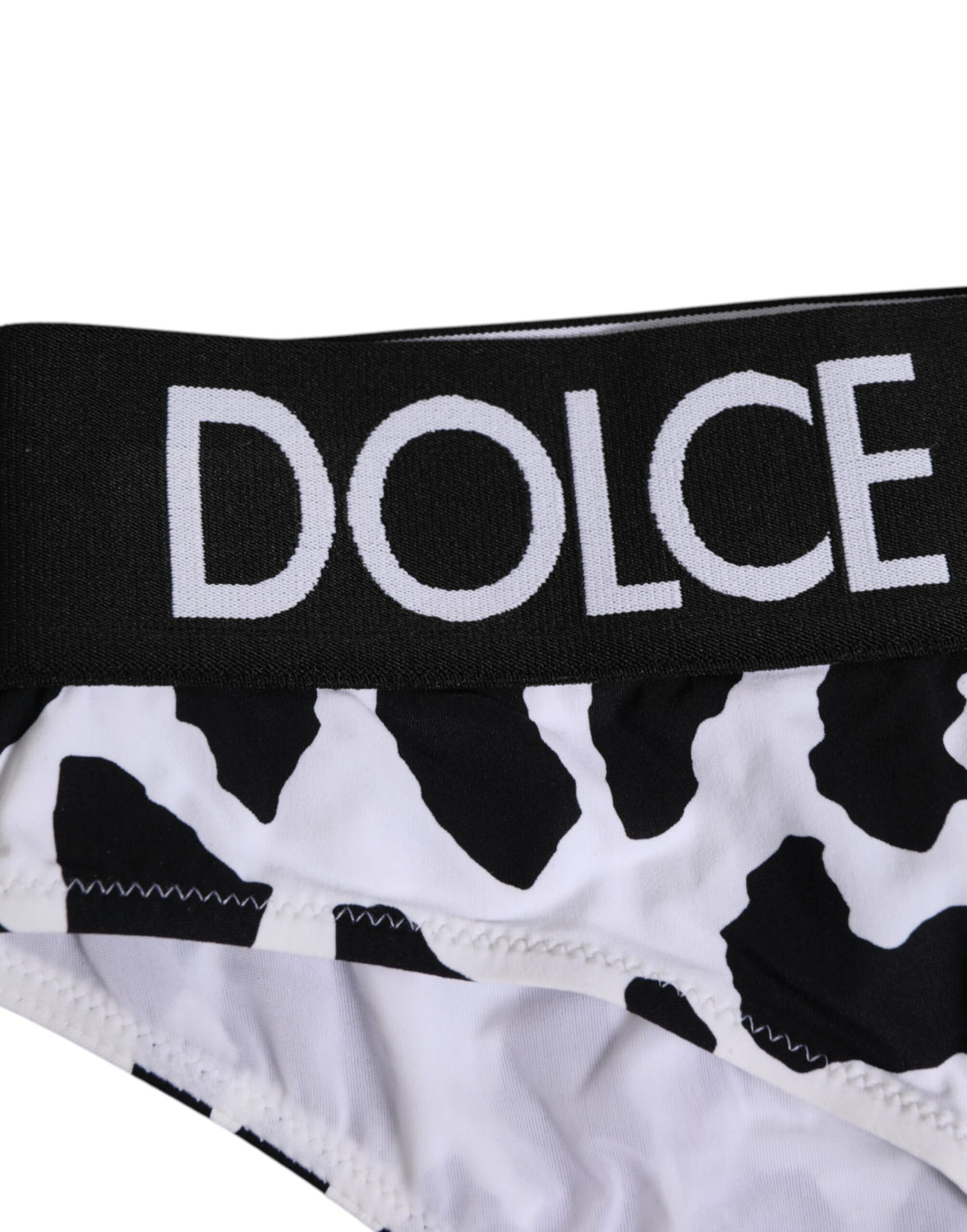 White Leopard Nylon High Waist Panty Underwear