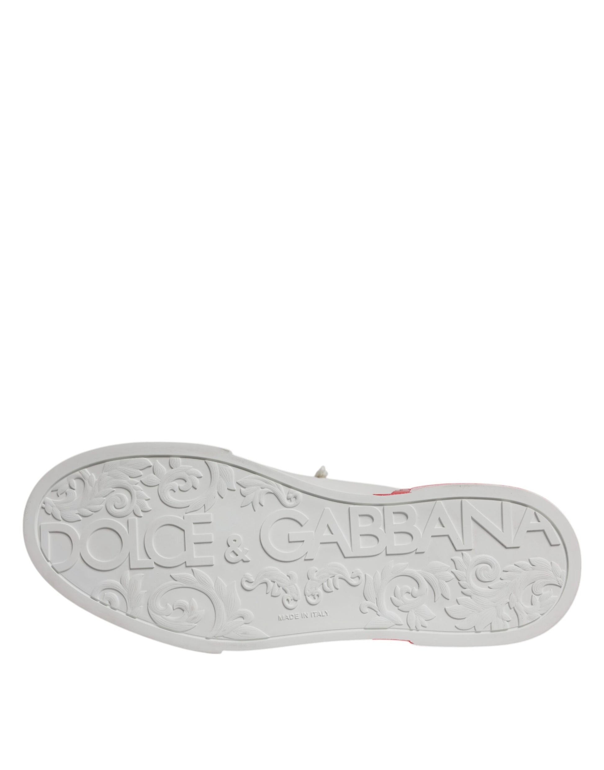 White Red Portofino Low Top Men Sneakers Shoes