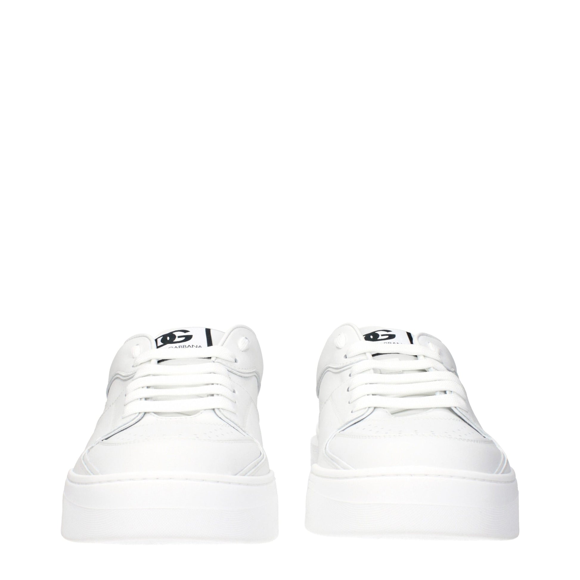 White Leather Low Tops