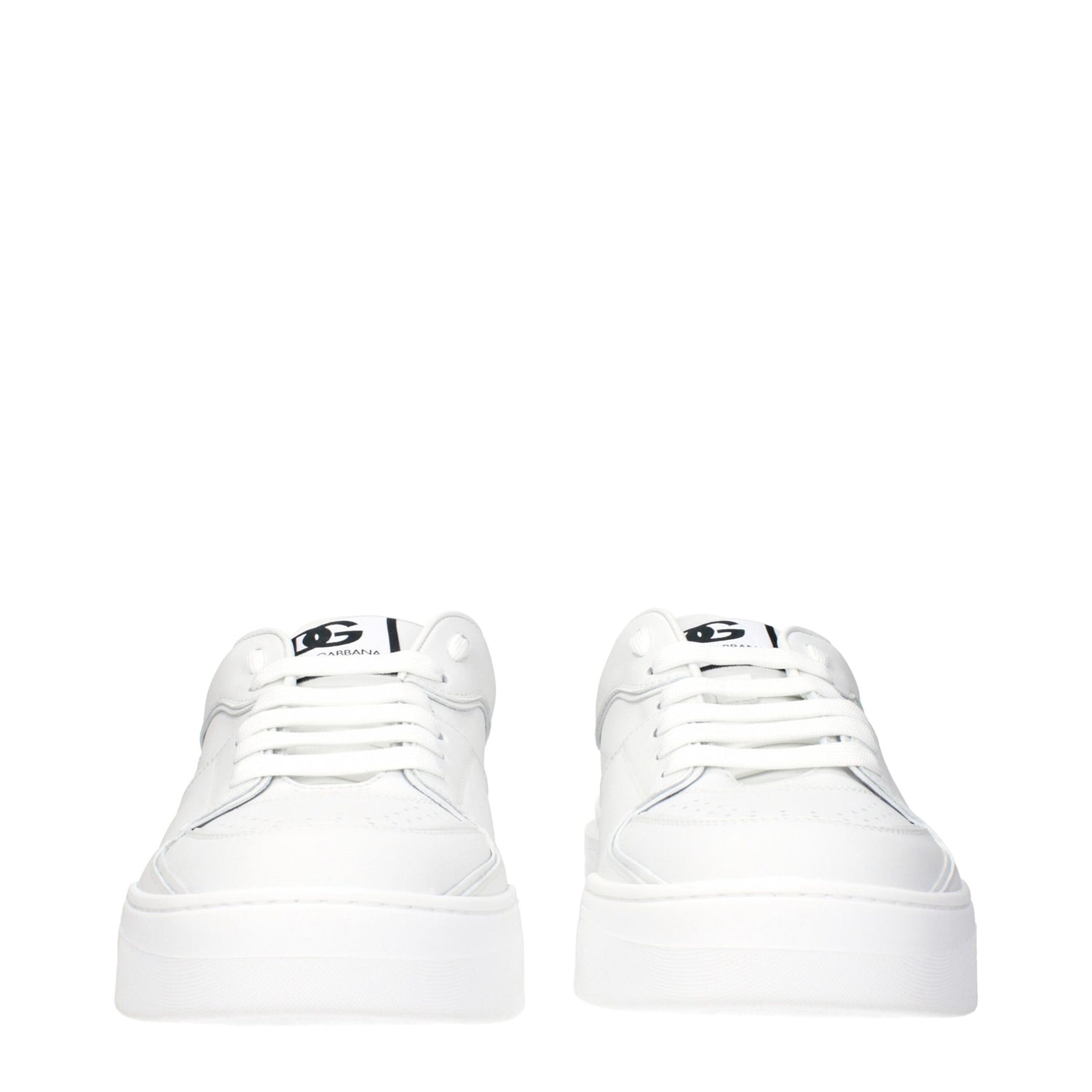 White Leather Low Tops