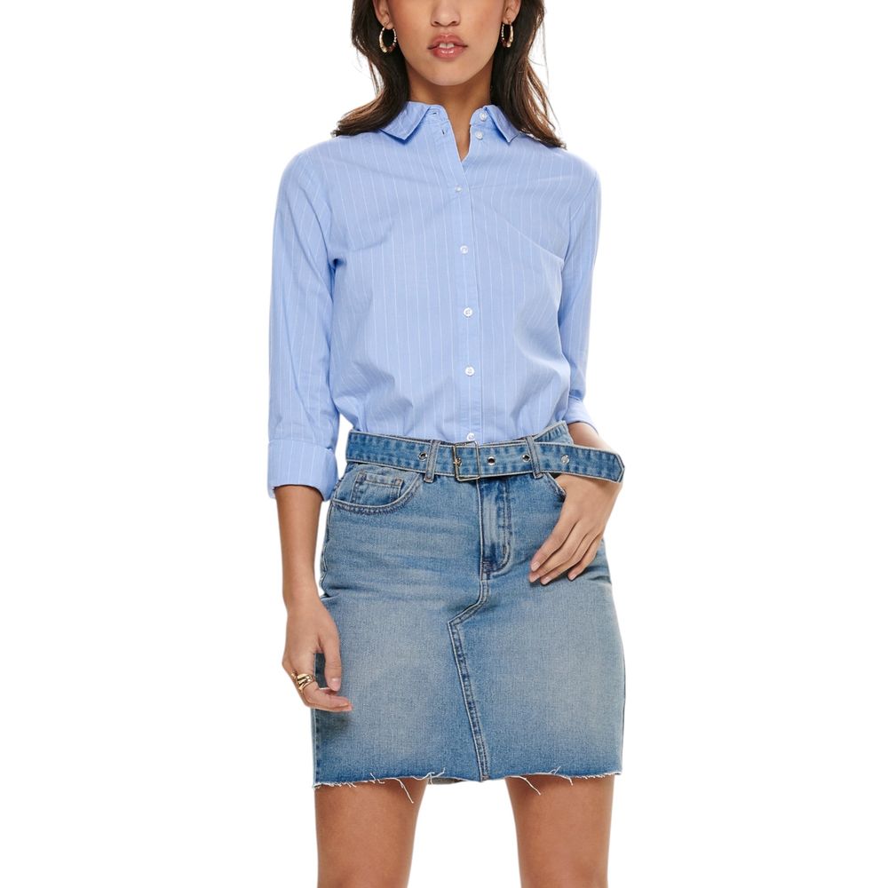 Blue Cotton Blouse