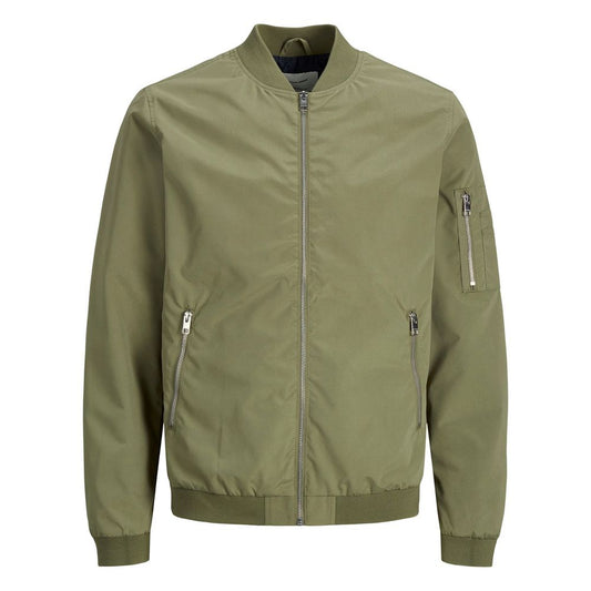 Green Polyester Bomber