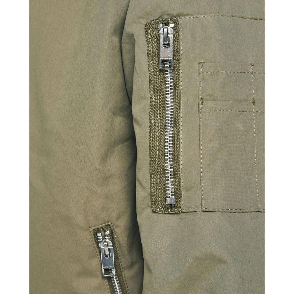 Green Polyester Bomber