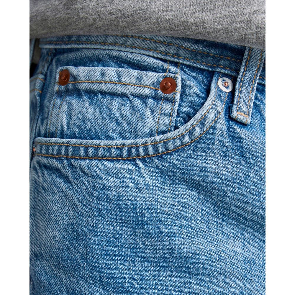 Blue Cotton Relaxed Fit Jeans