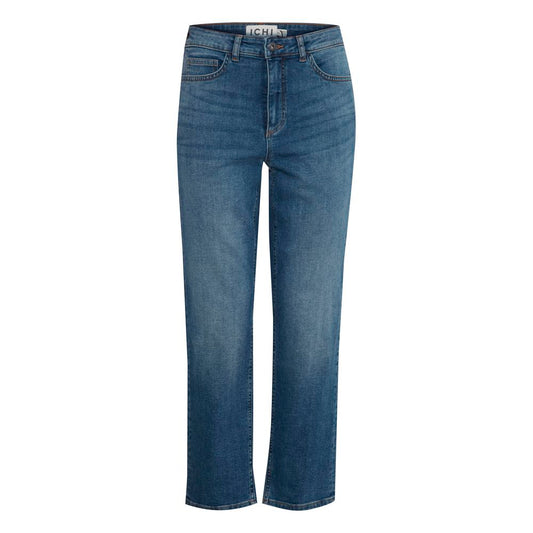 Blue Cotton Mom Jeans