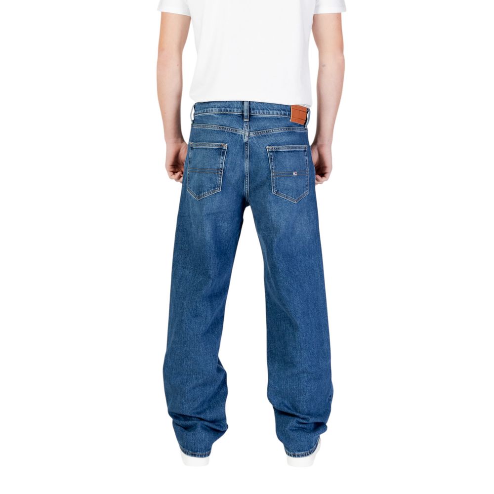 Blue Recycled Cotton Relaxed Fit Jeans