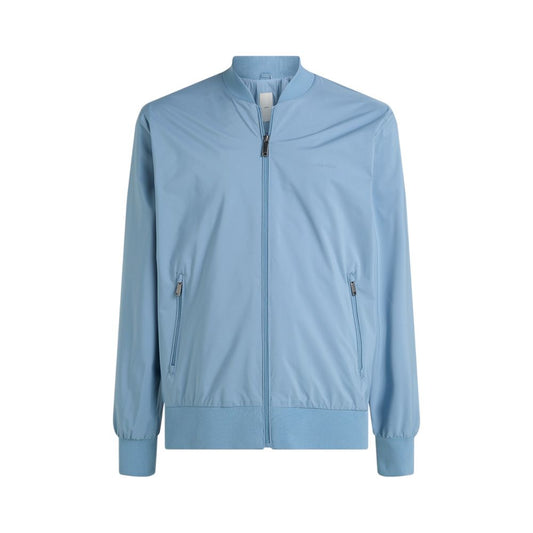 Light Blue Recycled Polyester Jackets & Coat