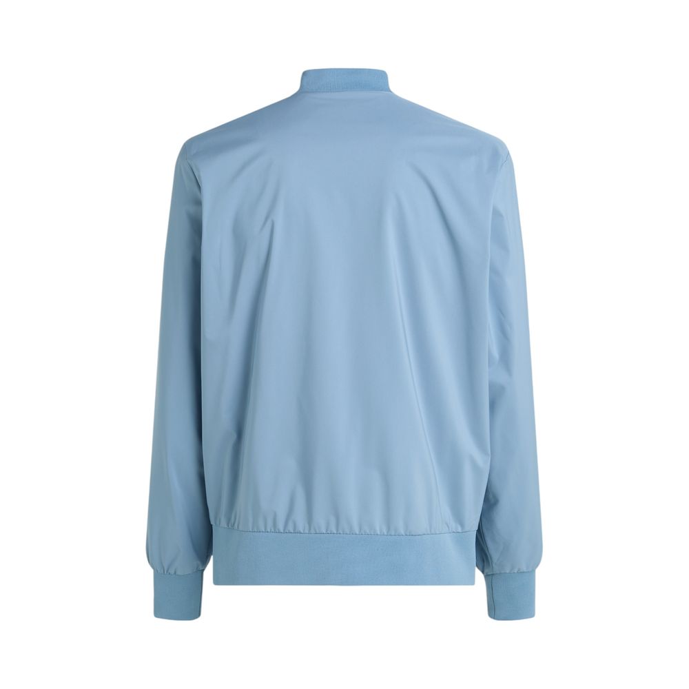 Light Blue Recycled Polyester Jackets & Coat