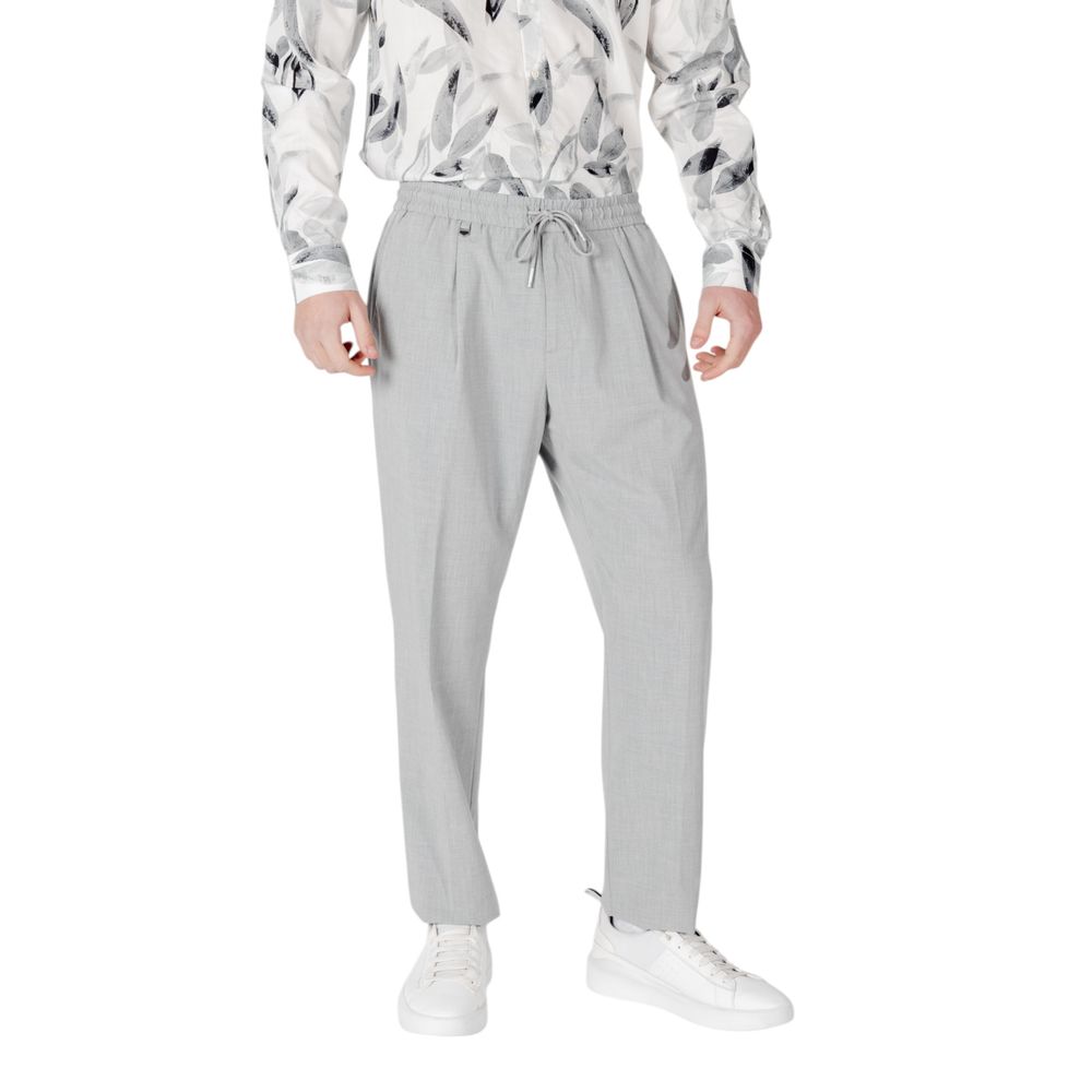 Gray Polyester Pant