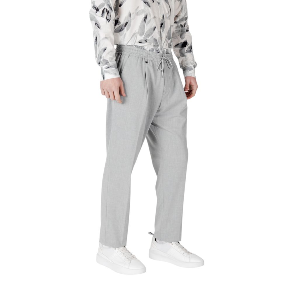 Gray Polyester Pant